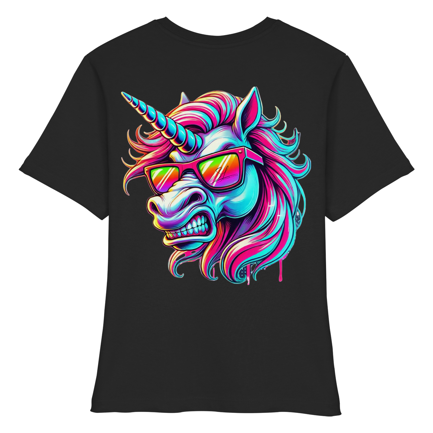 Funky Unicorn - Fitted Ladies Organic Shirt