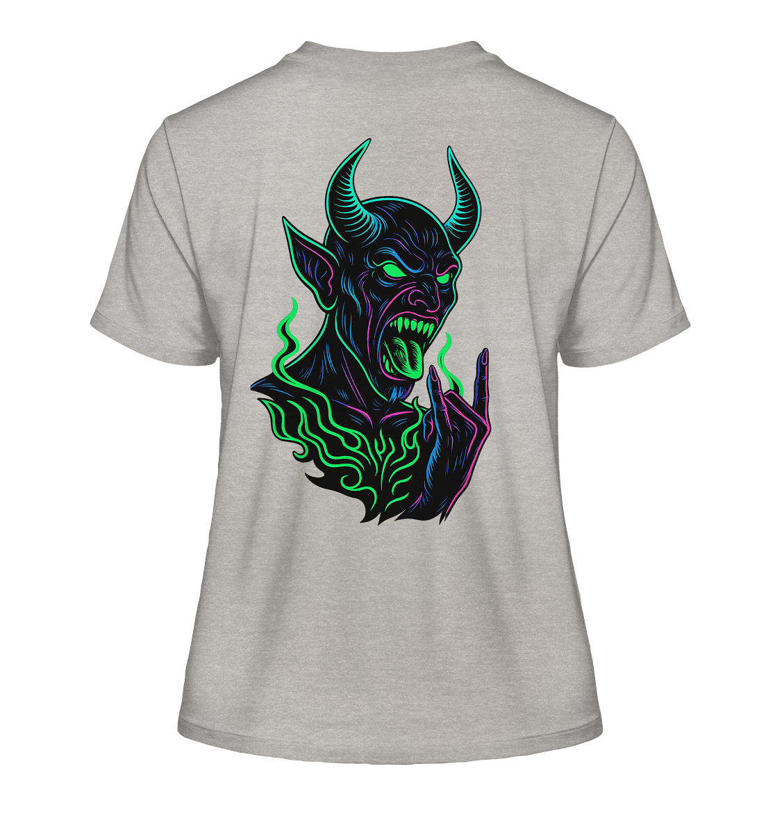 Neon Hellfire - Fitted Ladies Organic Shirt