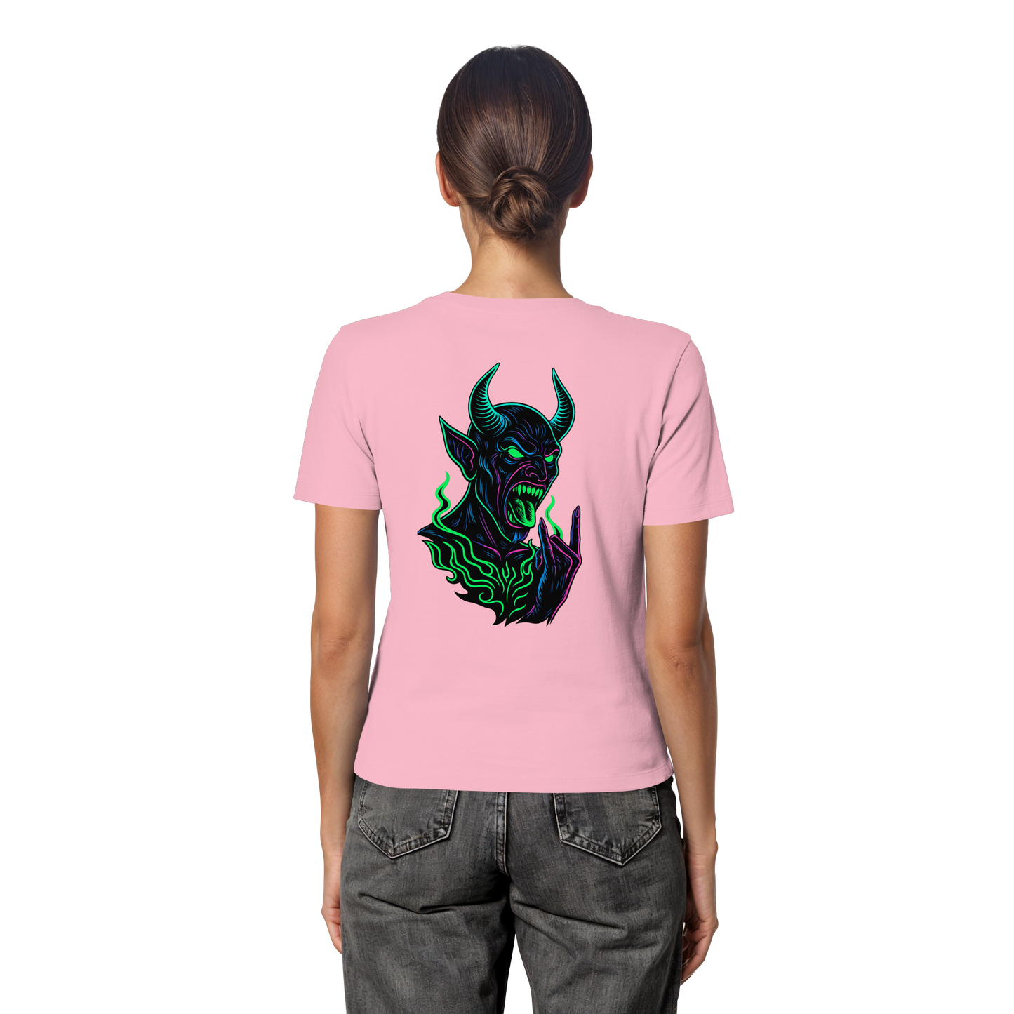 Neon Hellfire - Fitted Ladies Organic Shirt