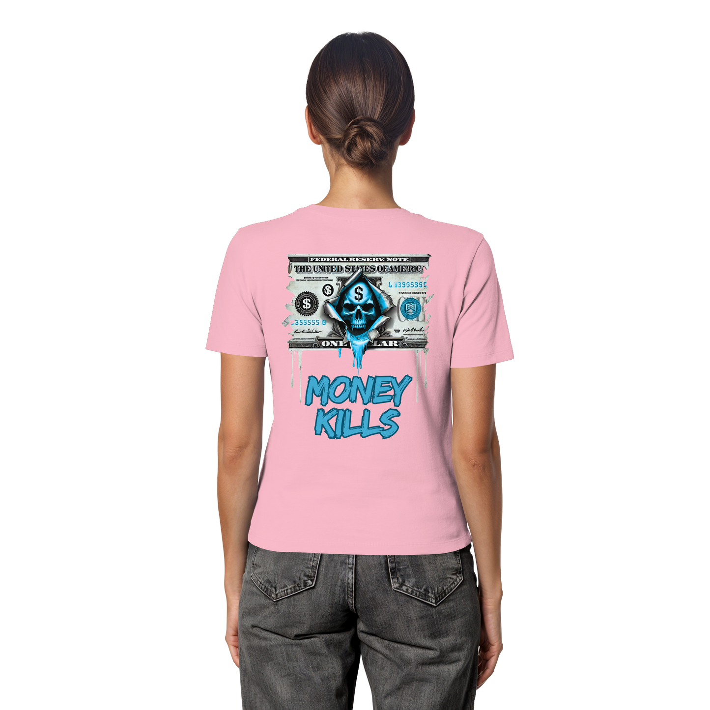 Money Kills - Fitted Ladies Organic Shirt