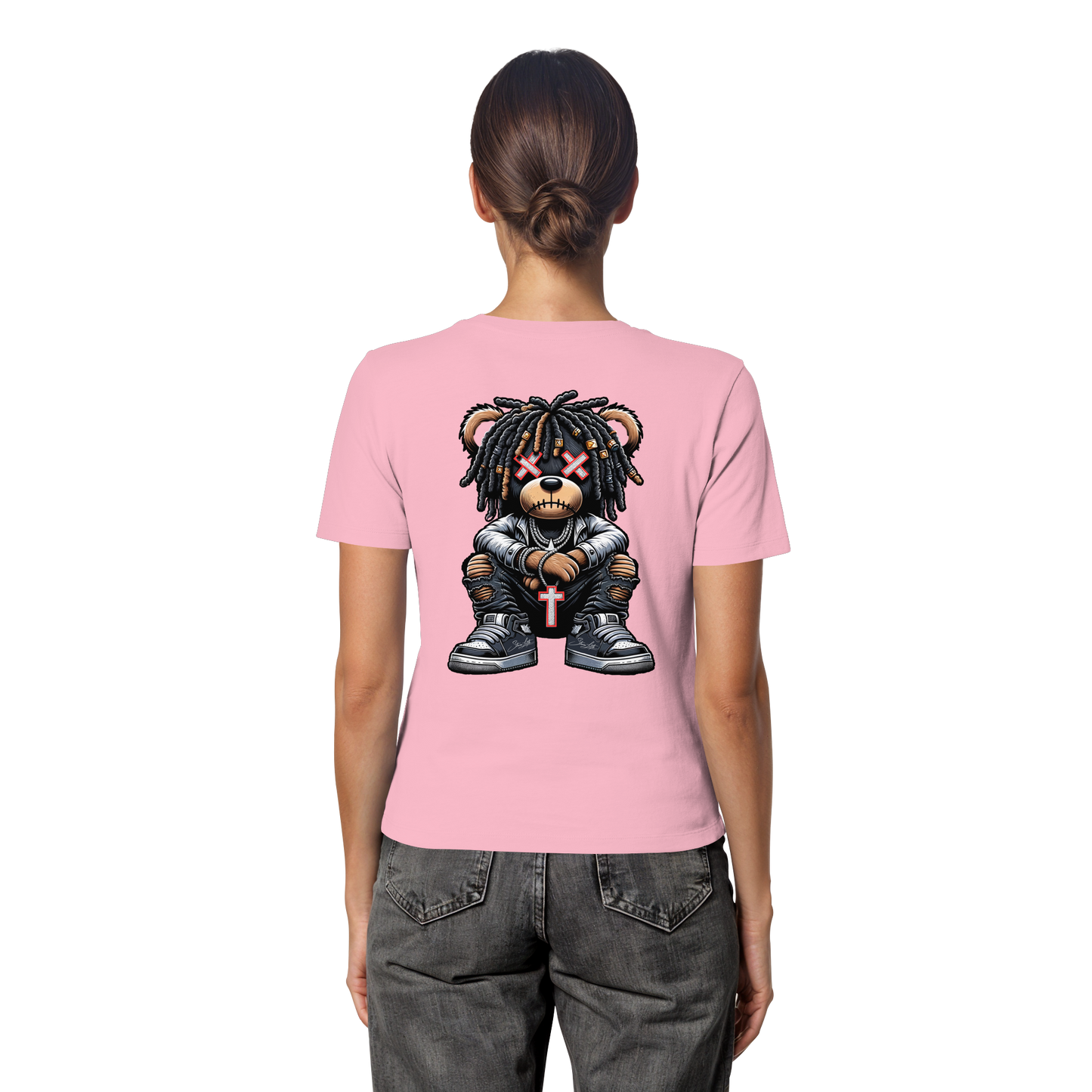 Bad Ass Teddy - Fitted Ladies Organic Shirt