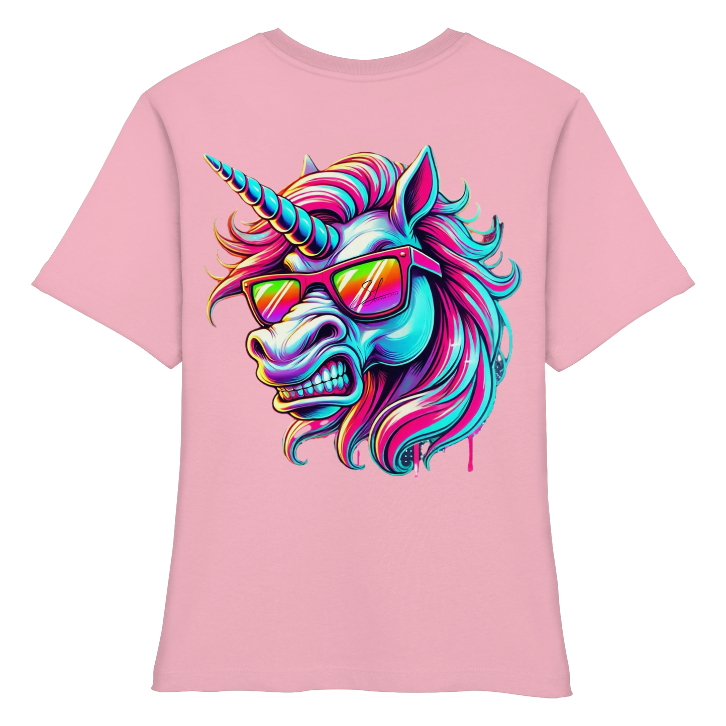 Funky Unicorn - Fitted Ladies Organic Shirt