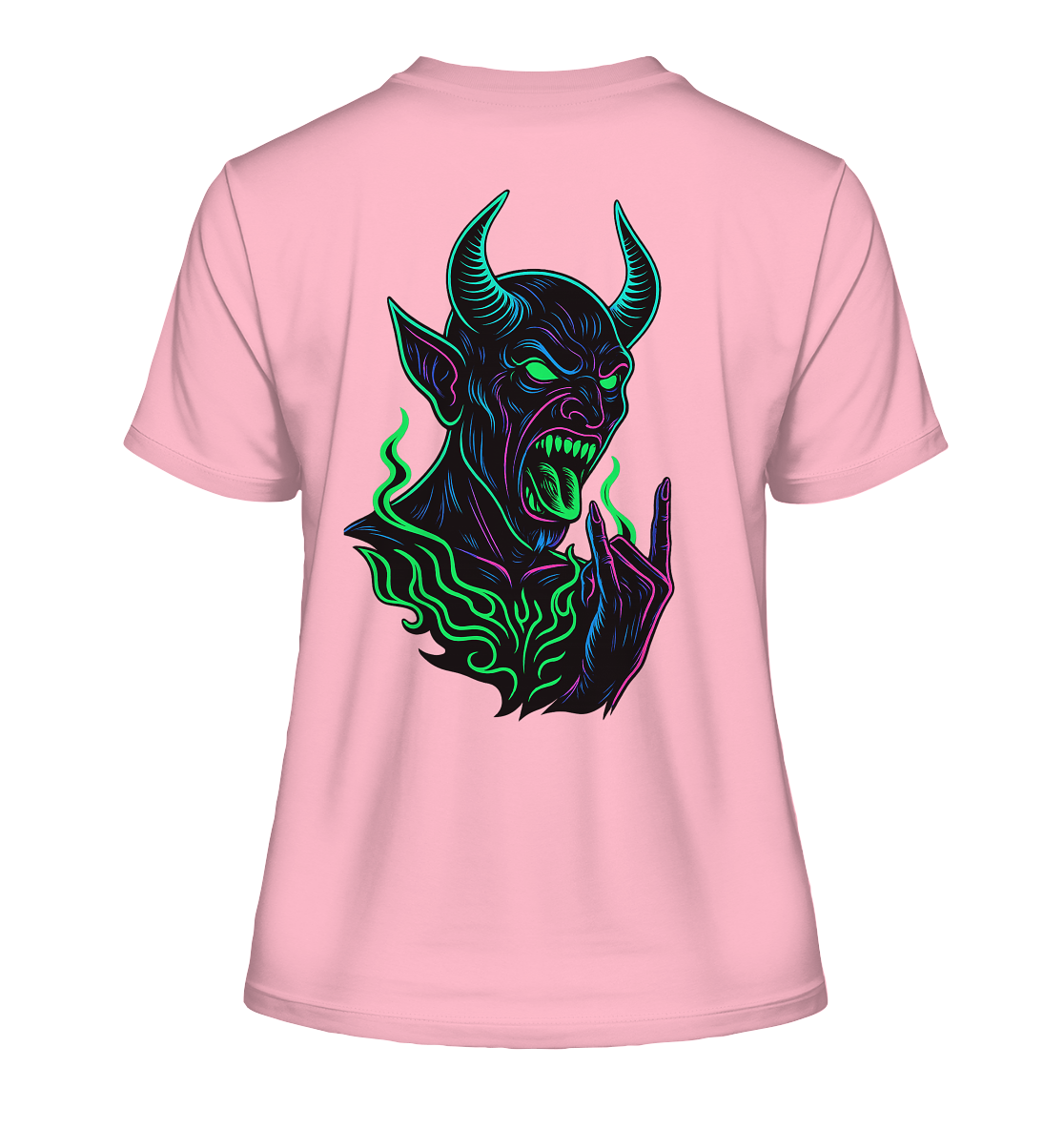 Neon Hellfire - Fitted Ladies Organic Shirt