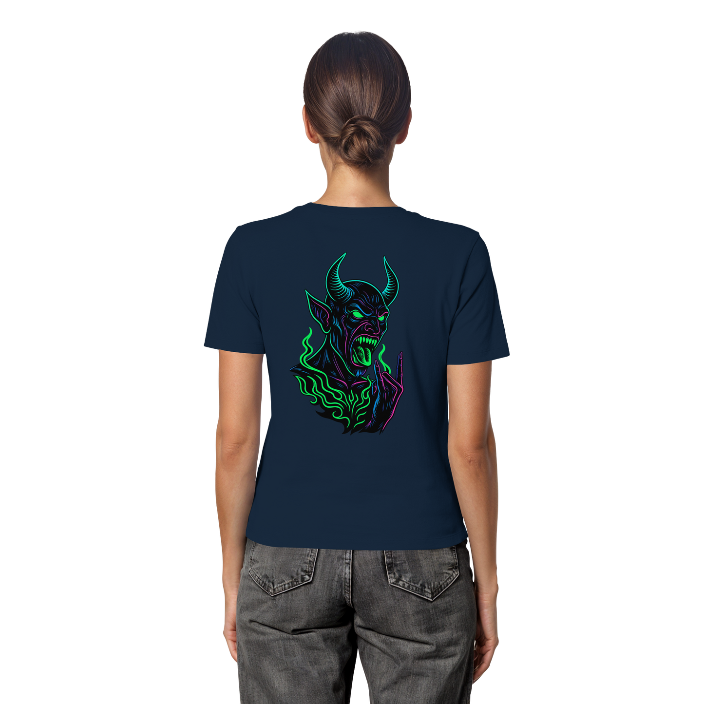 Neon Hellfire - Fitted Ladies Organic Shirt