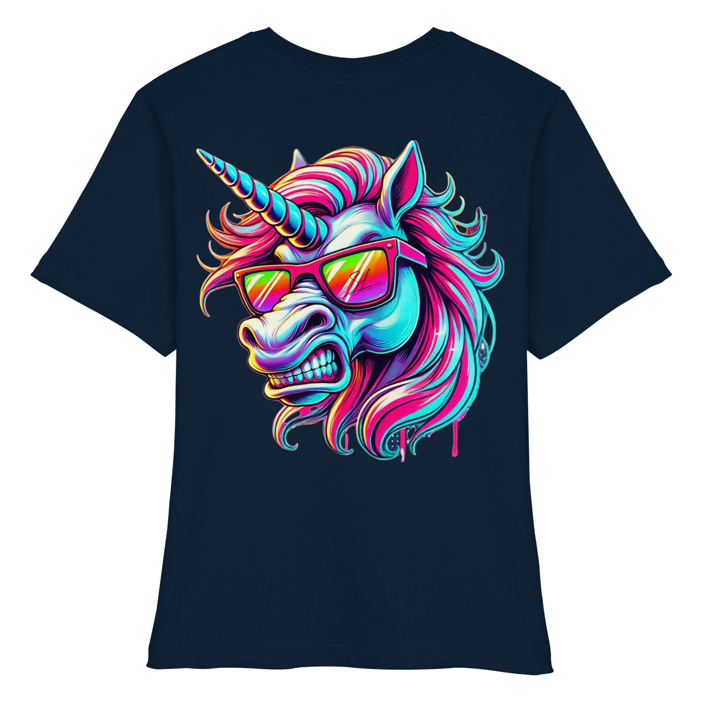 Funky Unicorn - Fitted Ladies Organic Shirt