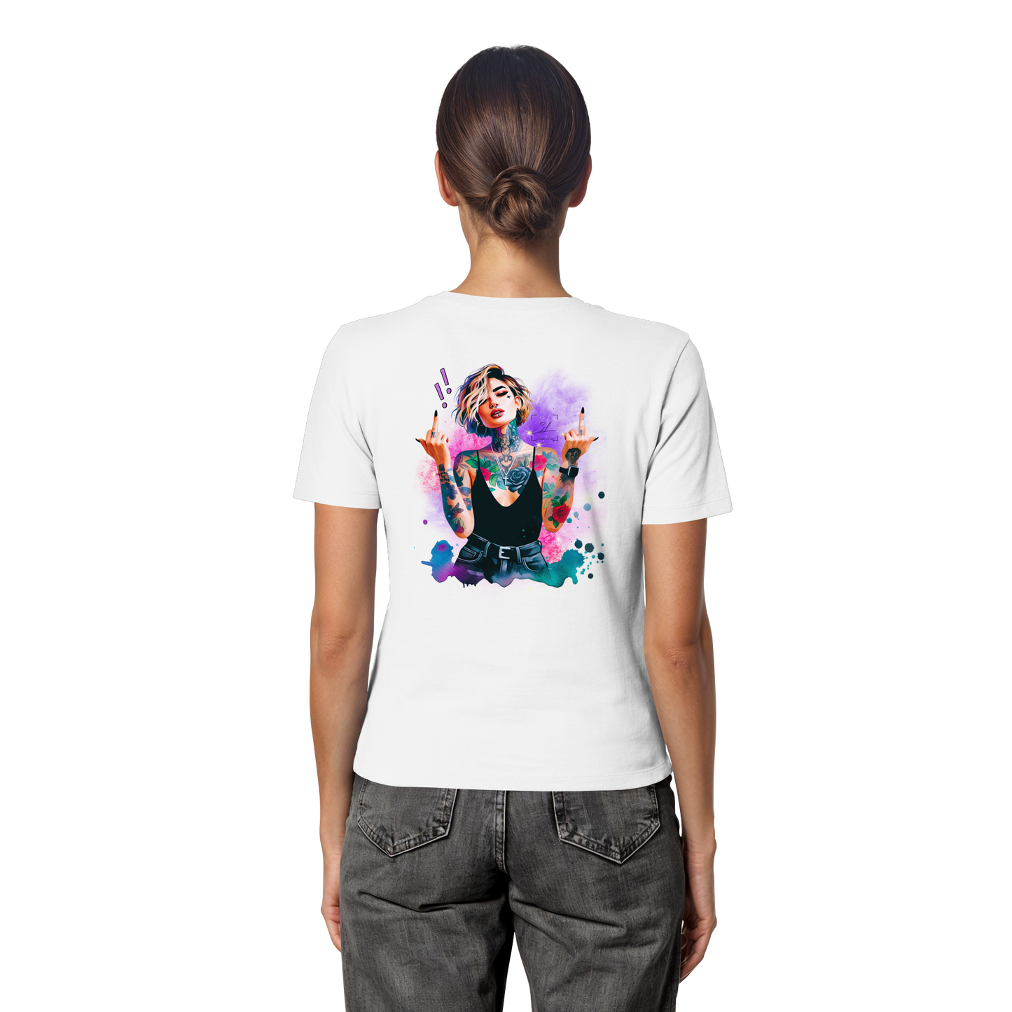 Rebel Rose - Fitted Ladies Organic Shirt