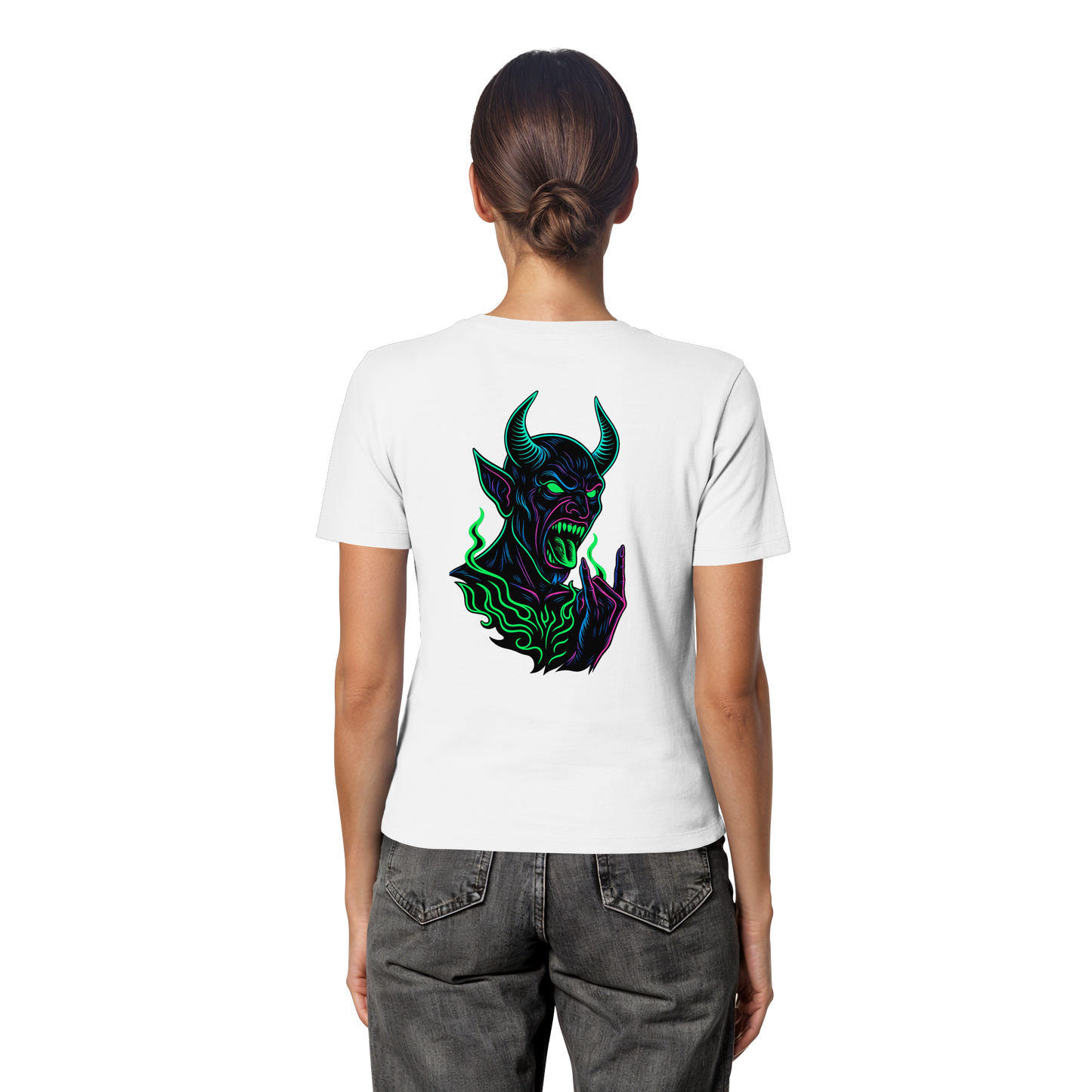 Neon Hellfire - Fitted Ladies Organic Shirt