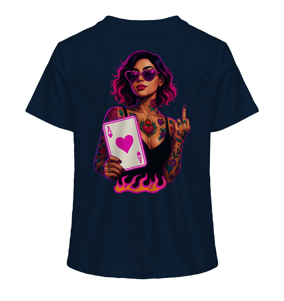 Queen of Hearts - Ladies Organic Shirt