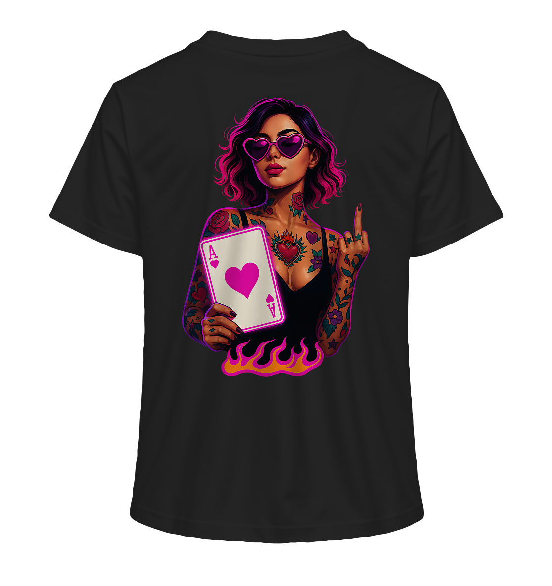 Queen of Hearts - Ladies Organic Shirt