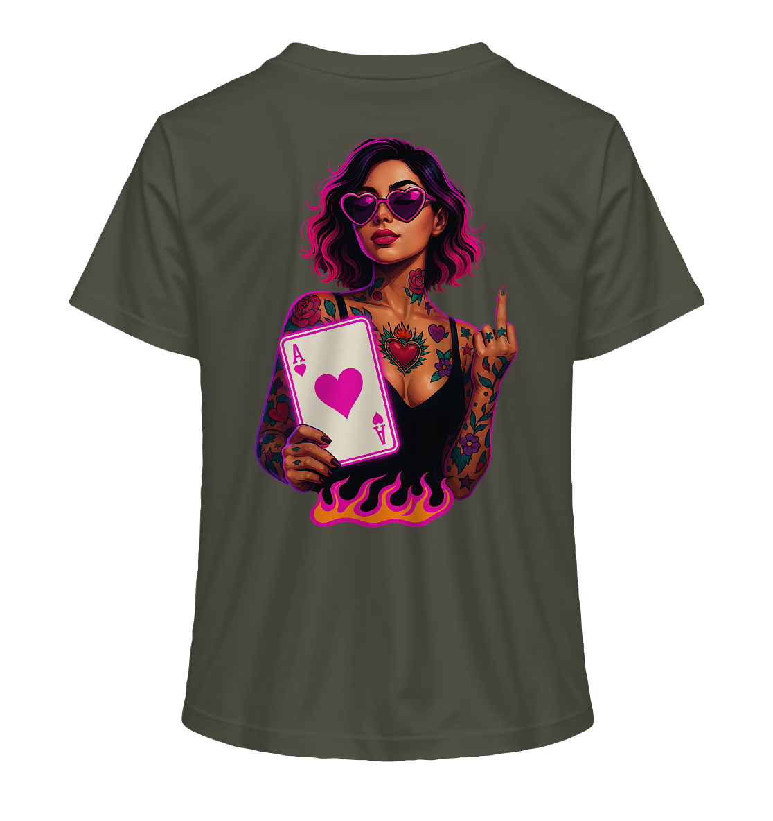 Queen of Hearts - Ladies Organic Shirt