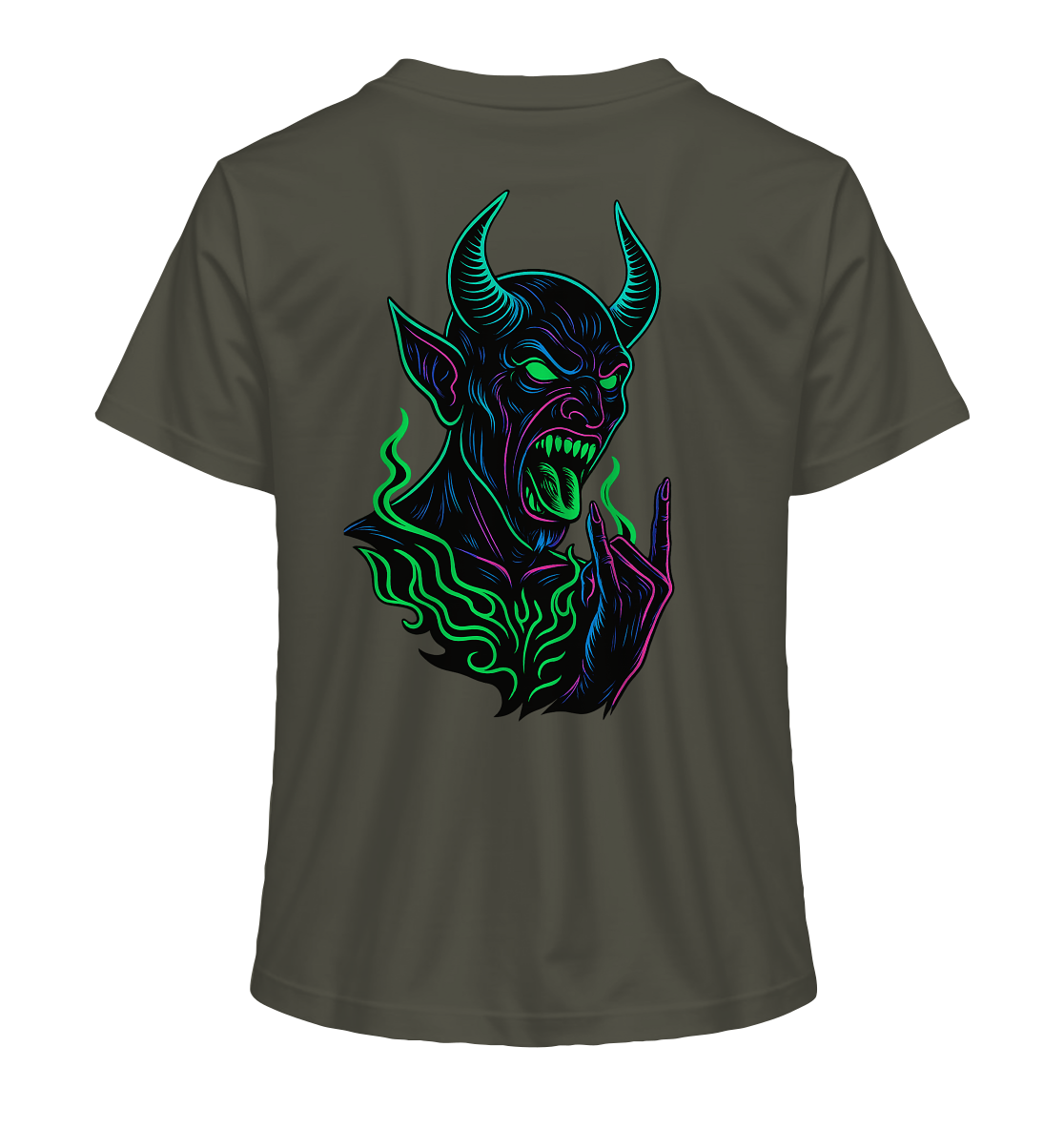Neon Hellfire - Ladies Organic Shirt