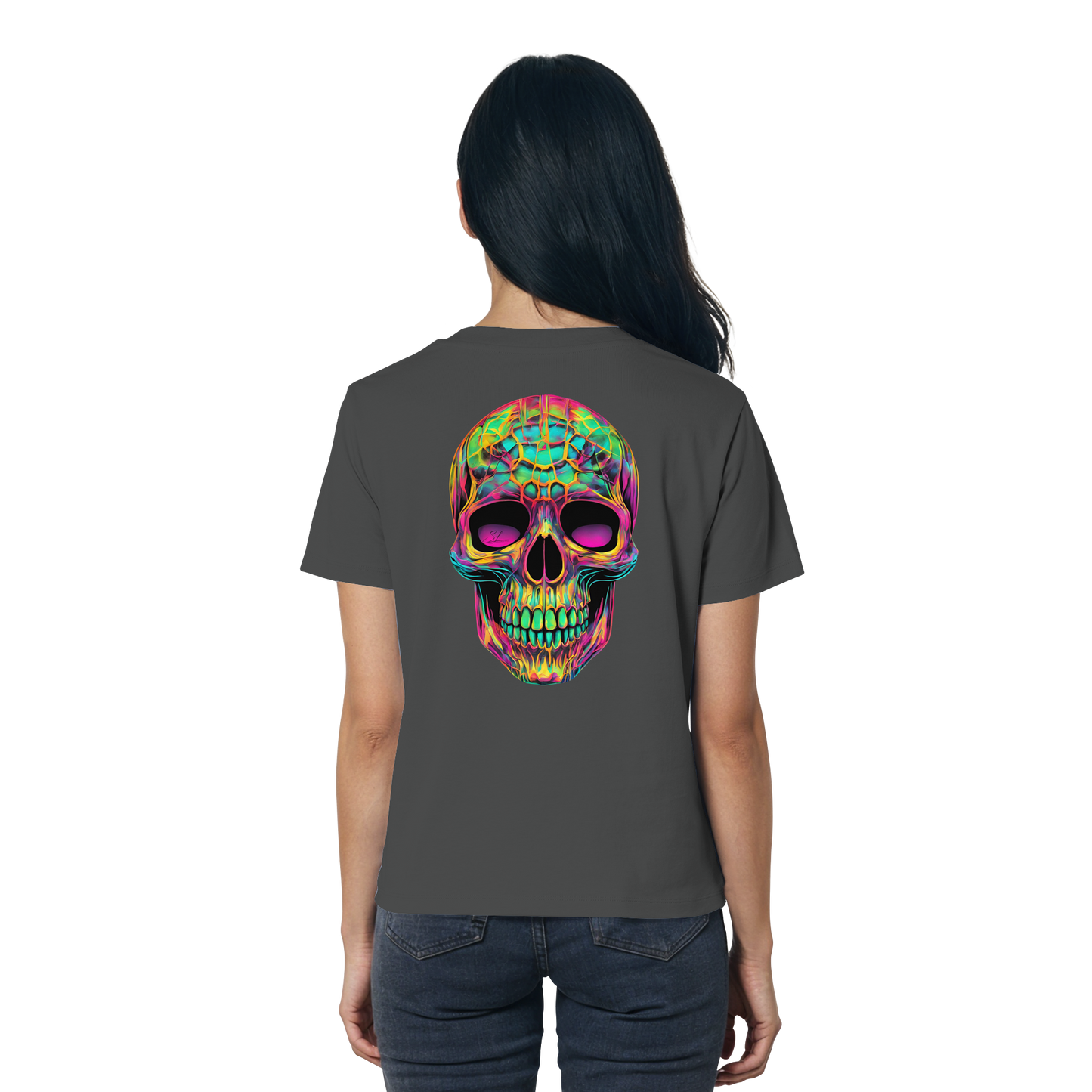 Psychedelic Skull - Ladies Organic Shirt