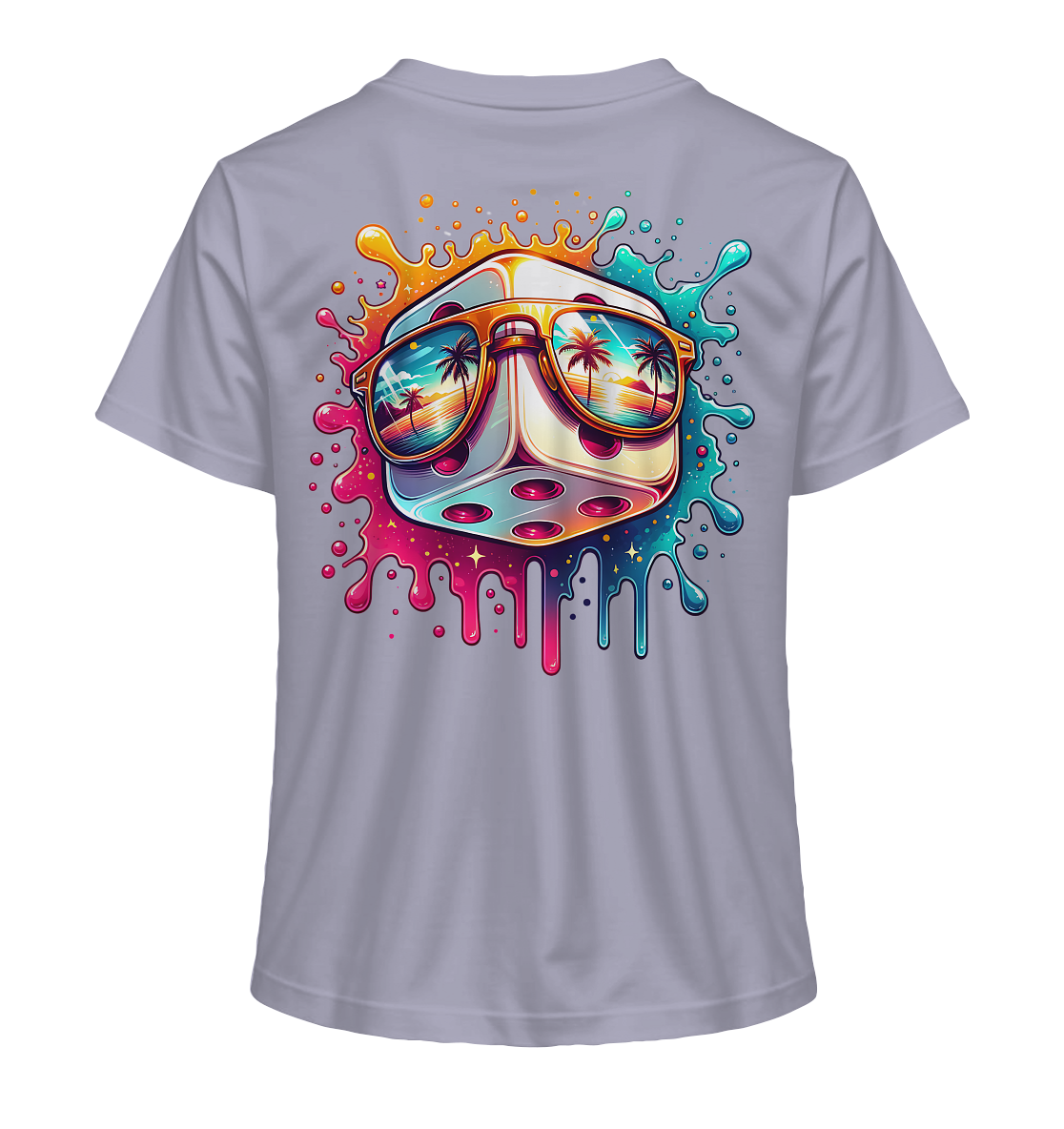 Sunset Vibes Dice - Ladies Organic Shirt