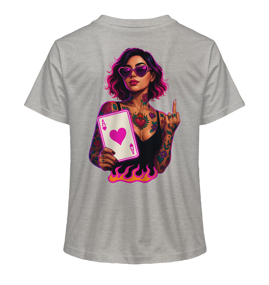 Queen of Hearts - Ladies Organic Shirt