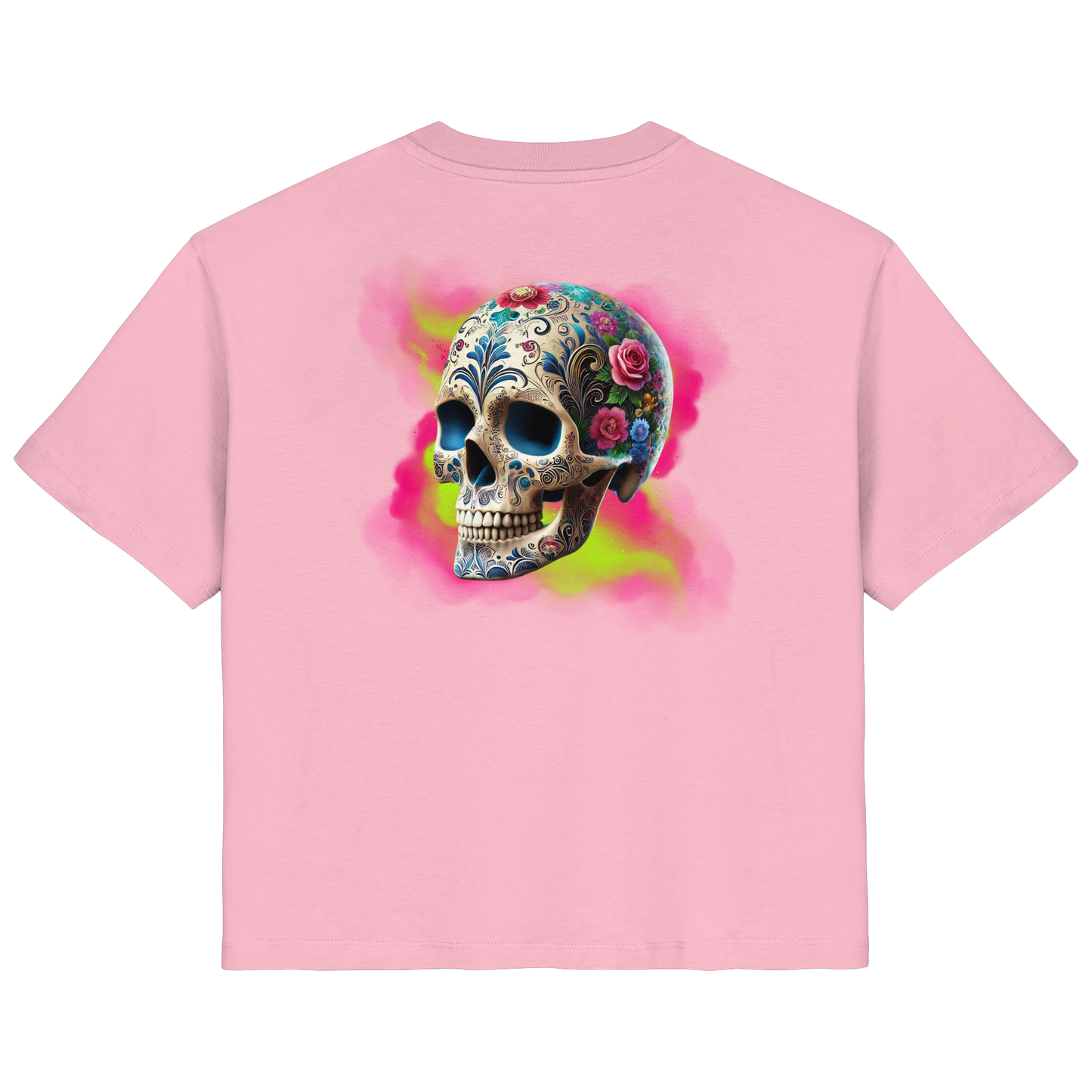 Floral Skull - Ladies Organic Shirt