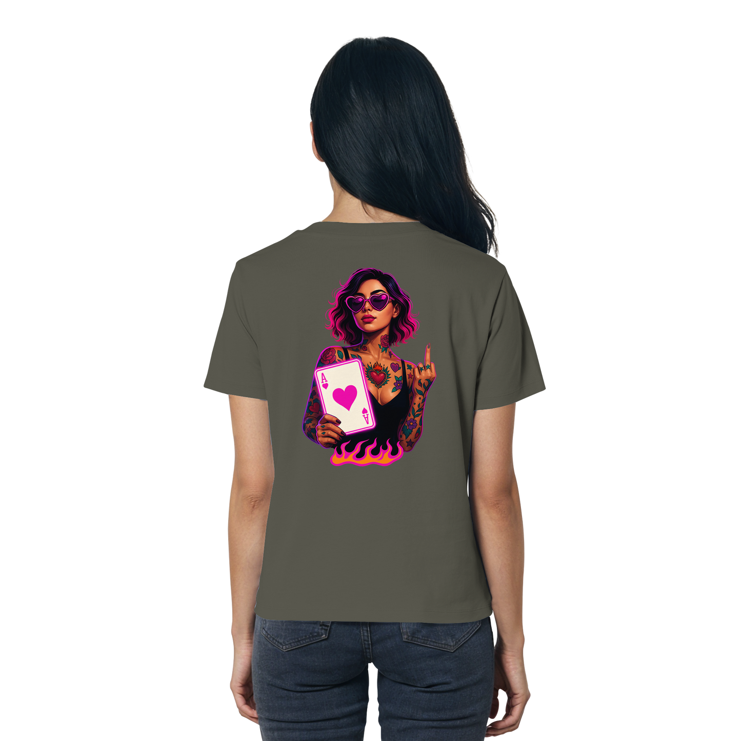 Queen of Hearts - Ladies Organic Shirt