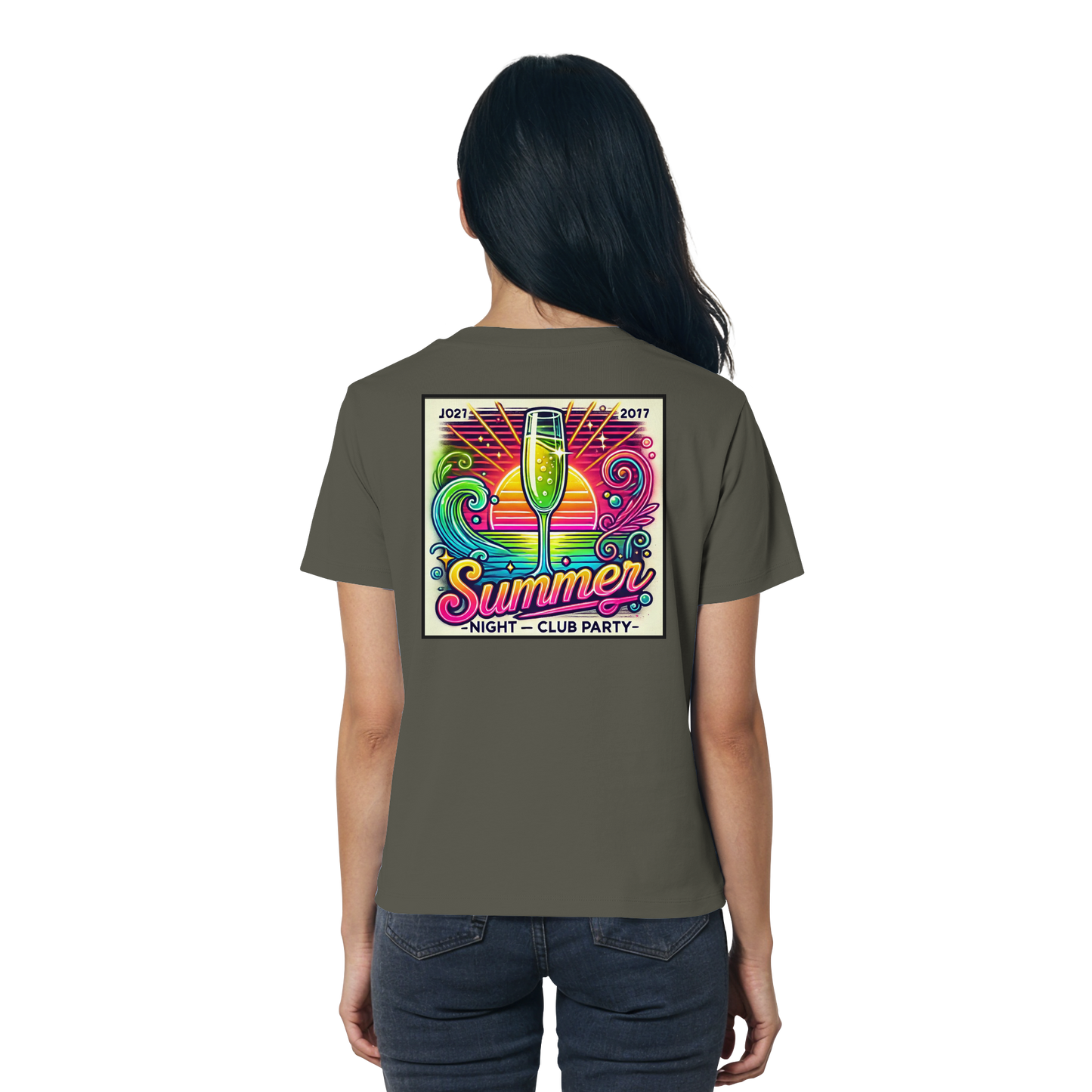 Summer Party Vibes - Ladies Organic Shirt