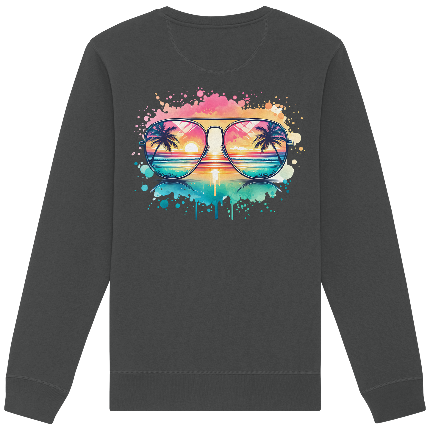 Tropical Sunset Glasses - Organic Sweatshirt