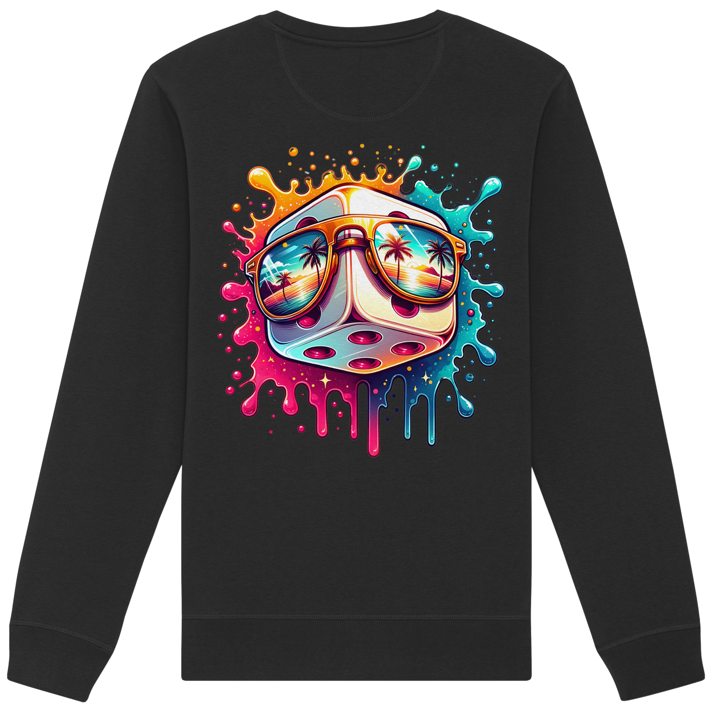 Sunset Vibes Dice - Organic Sweatshirt