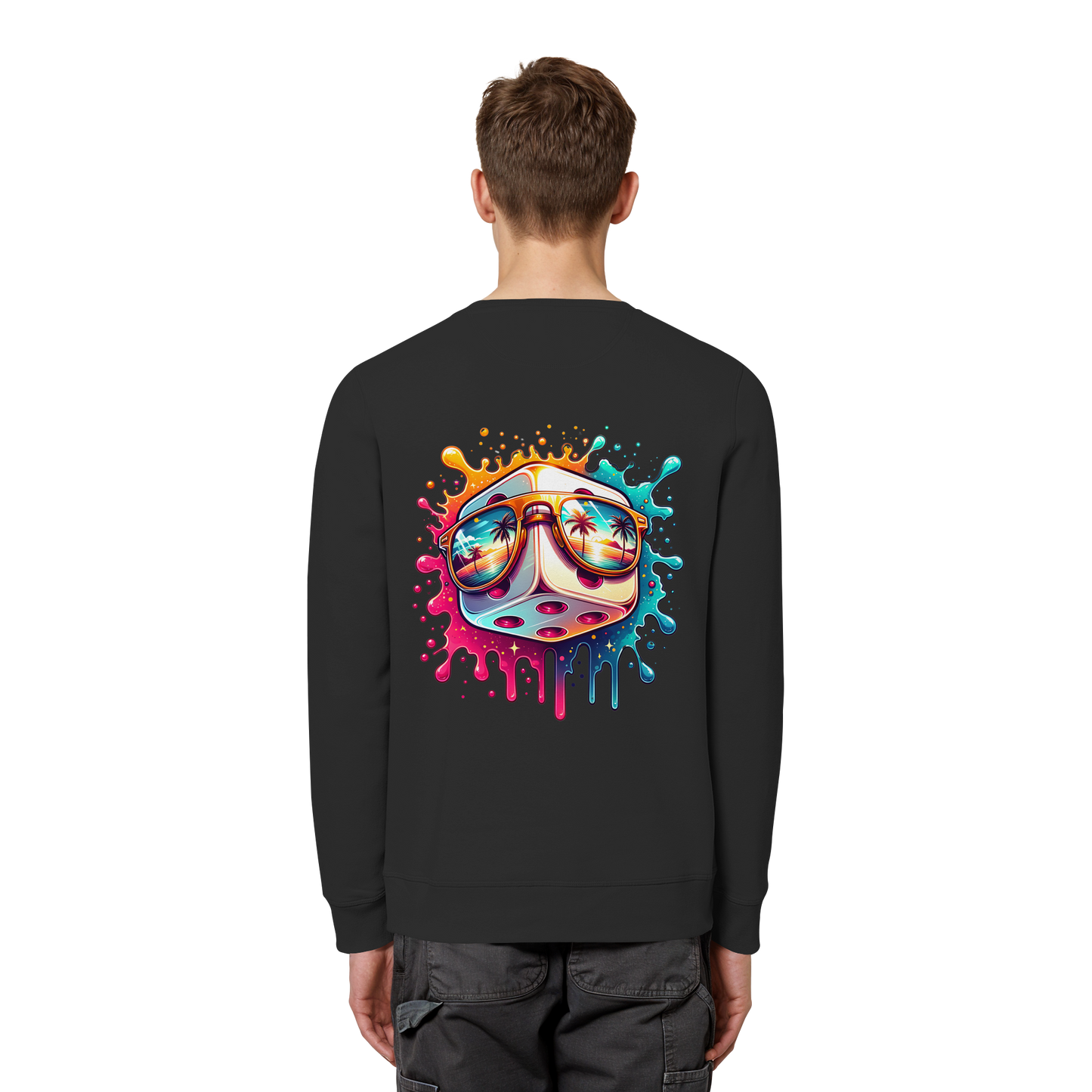 Sunset Vibes Dice - Organic Sweatshirt