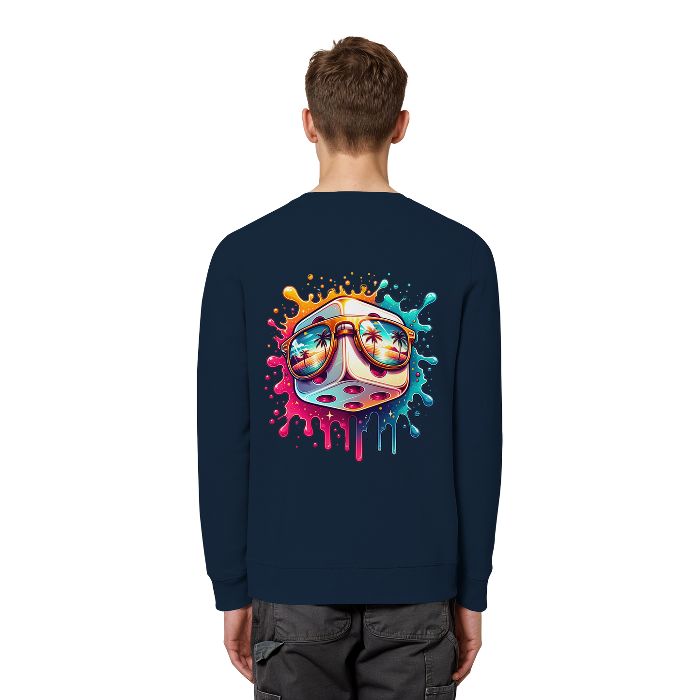 Sunset Vibes Dice - Organic Sweatshirt