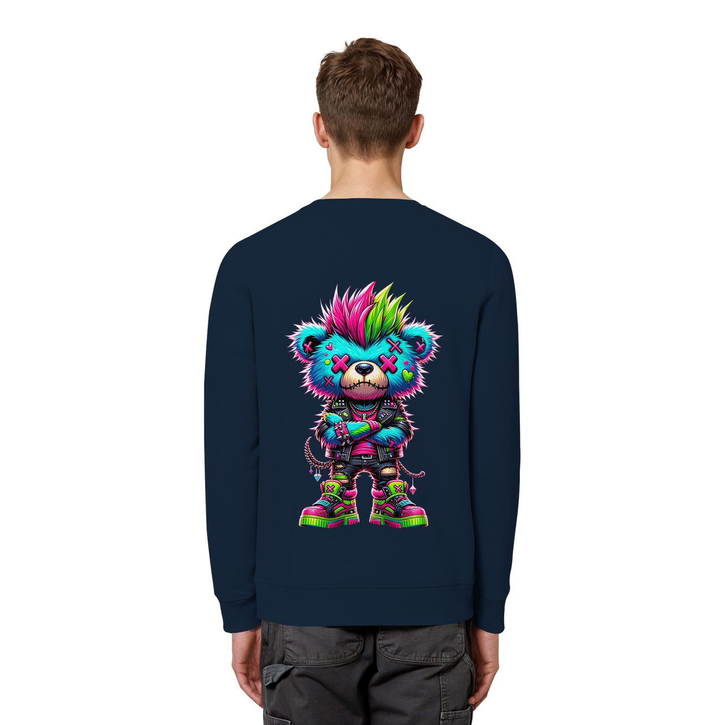 Punk Neon Teddy - Organic Sweatshirt