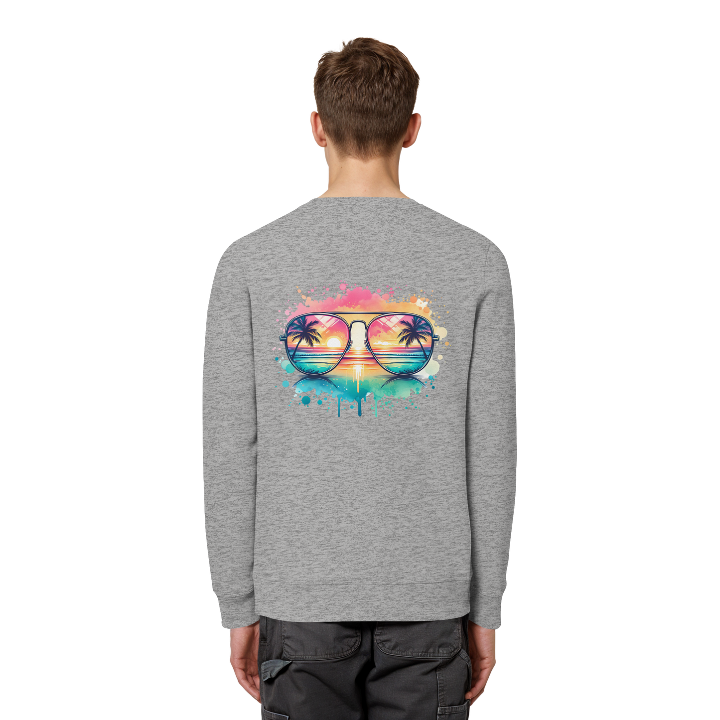 Tropical Sunset Glasses - Organic Sweatshirt