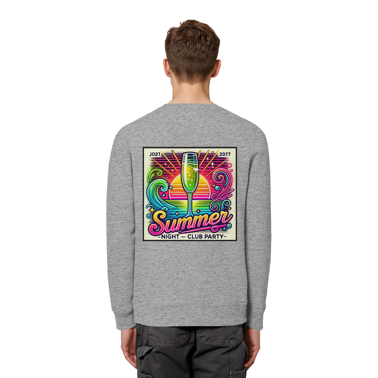 Ambiance fête d'été - Sweat-shirt bio