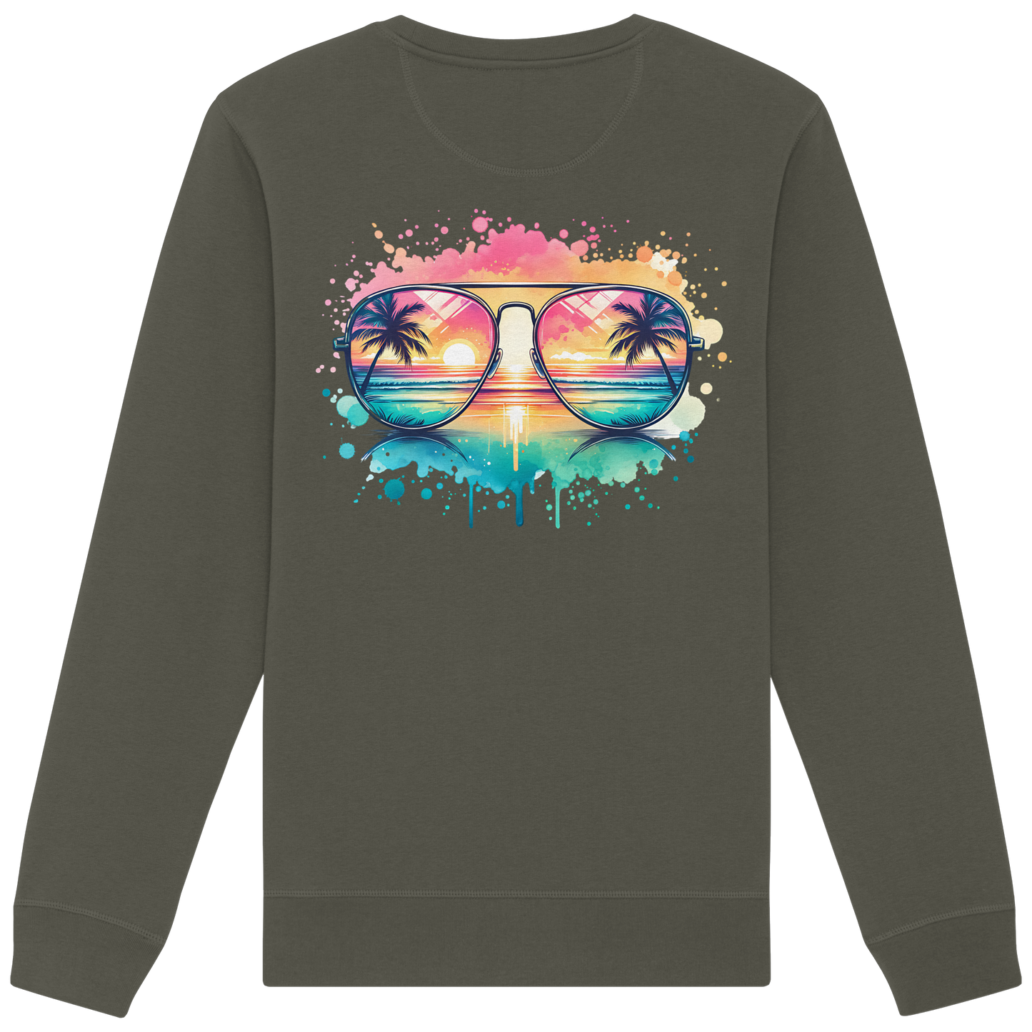Tropical Sunset Glasses - Organic Sweatshirt