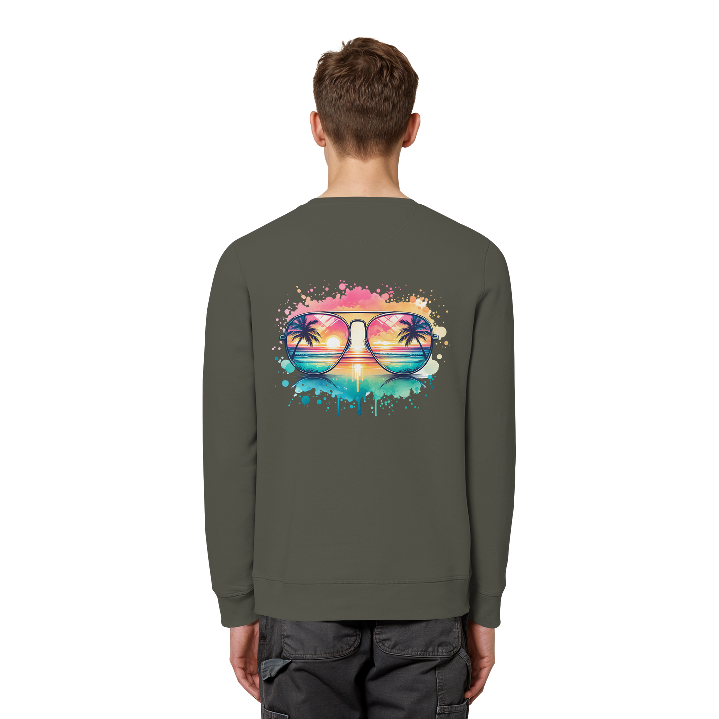 Tropical Sunset Glasses - Organic Sweatshirt