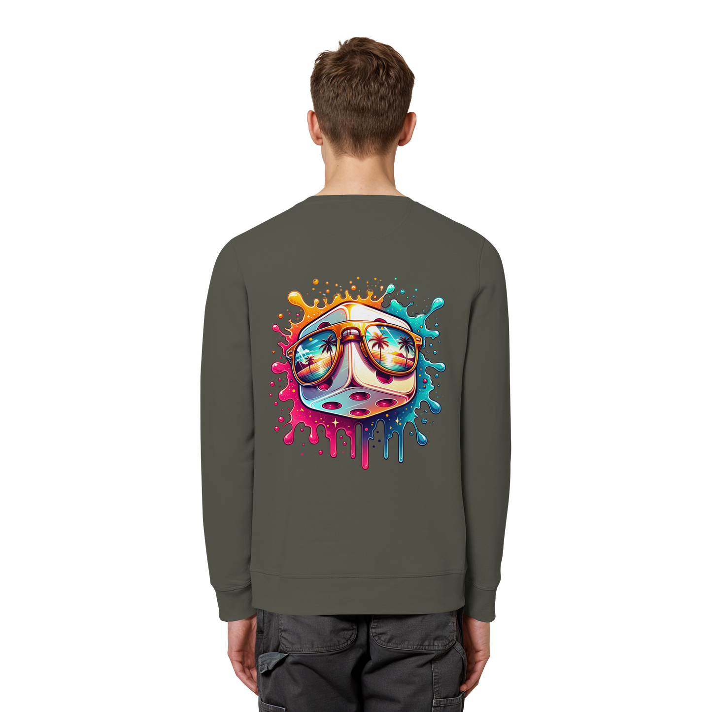 Sunset Vibes Dice - Organic Sweatshirt