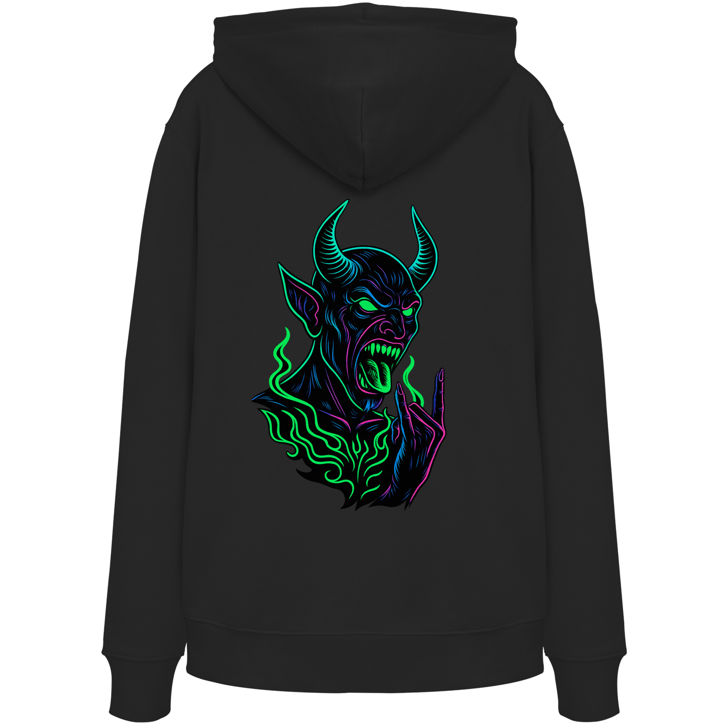 Neon Hellfire - Organic Hoodie