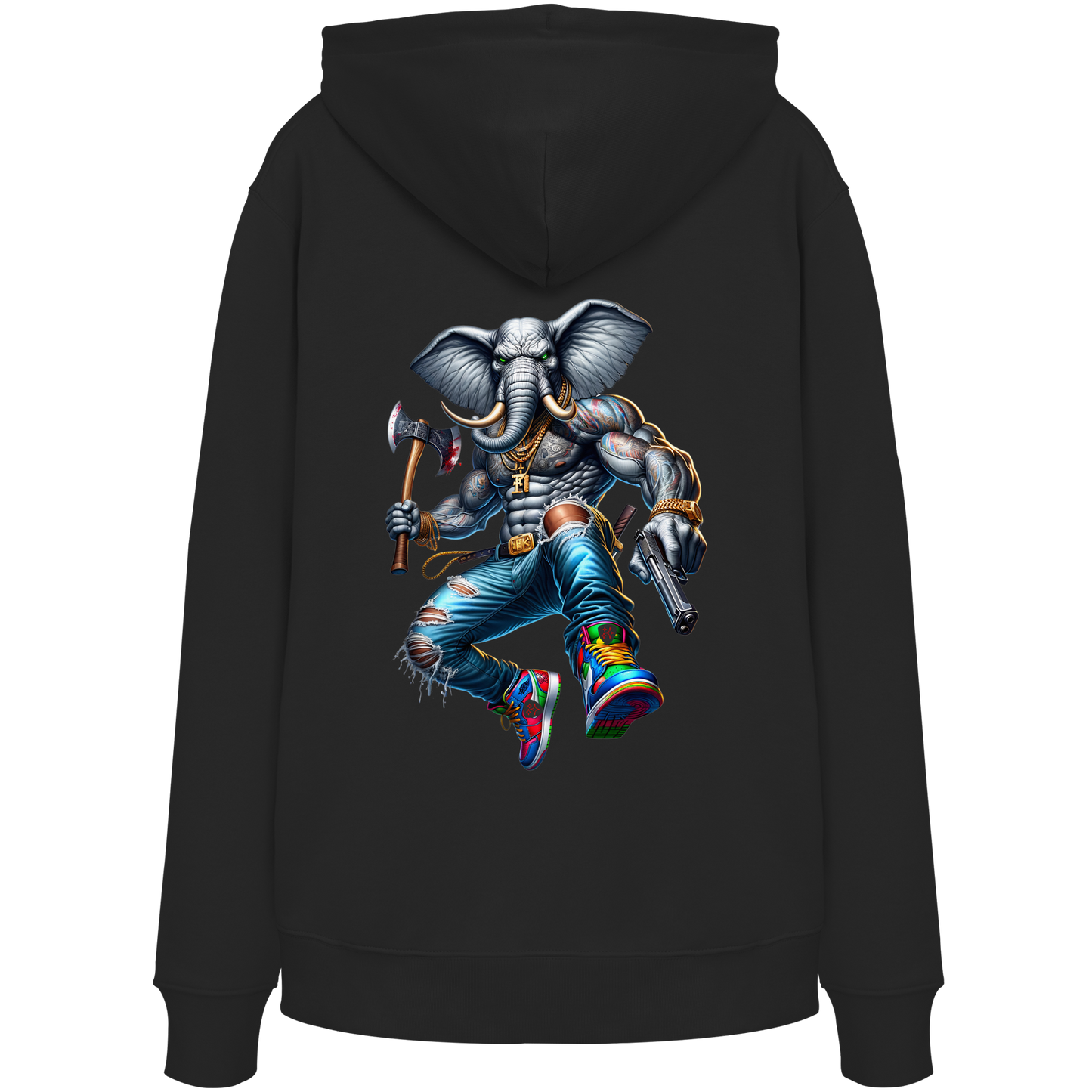 Elephant Warrior - Organic Hoodie