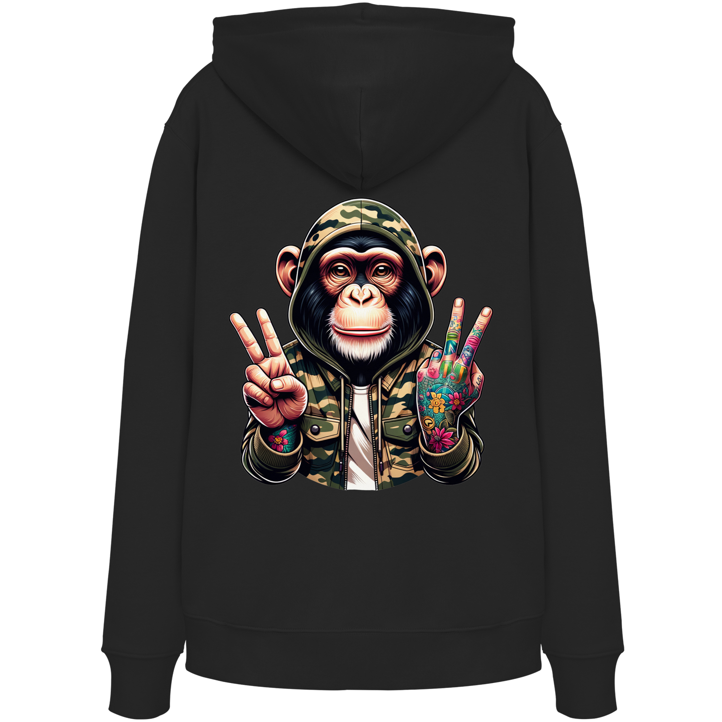 Jungle Ink Monkey - Organic Hoodie