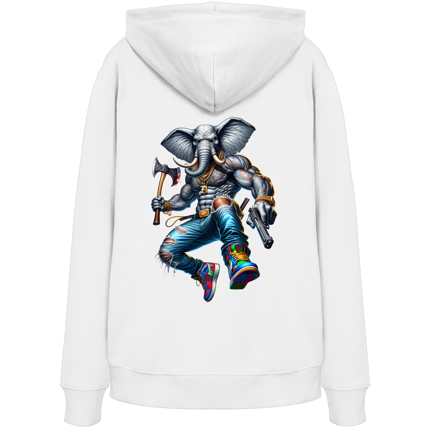 Elephant Warrior - Organic Hoodie