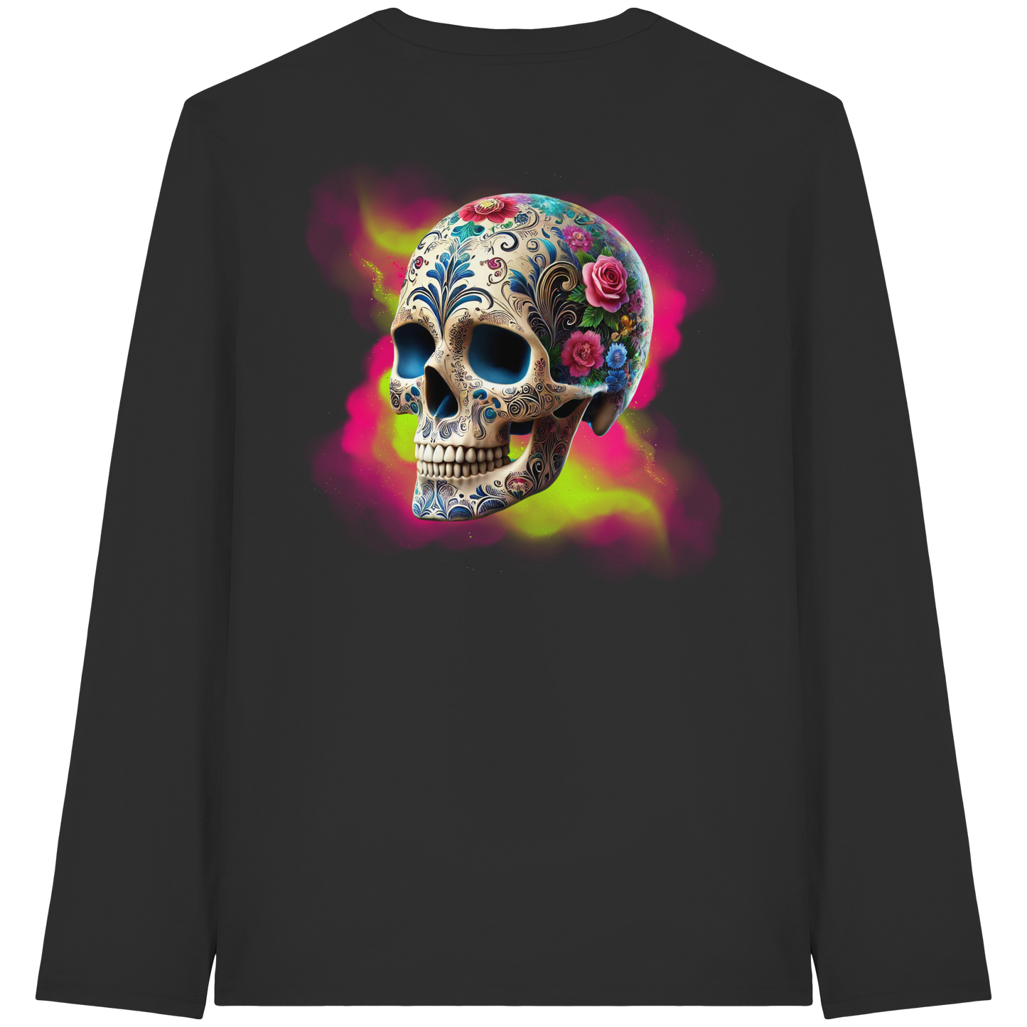 Floral Skull - Organic Longsleeve