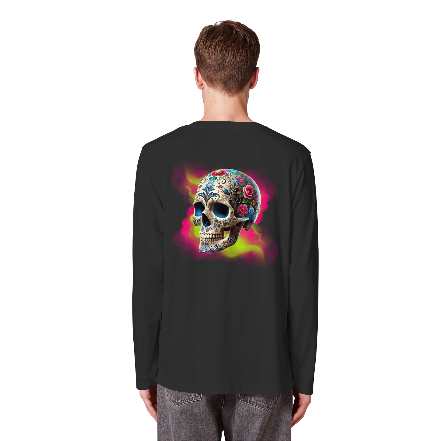 Floral Skull - Organic Longsleeve