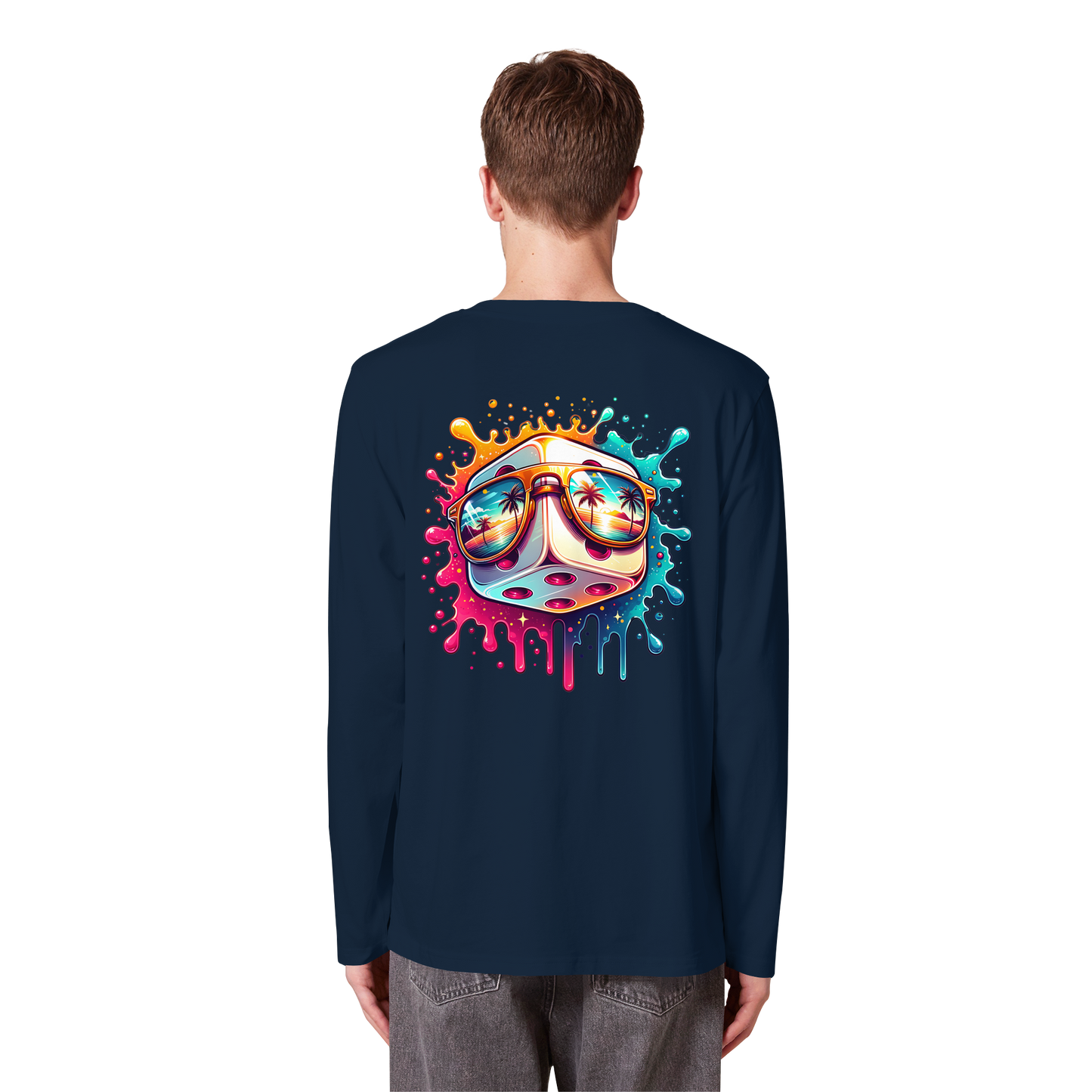 Sunset Vibes Dice - Organic Longsleeve