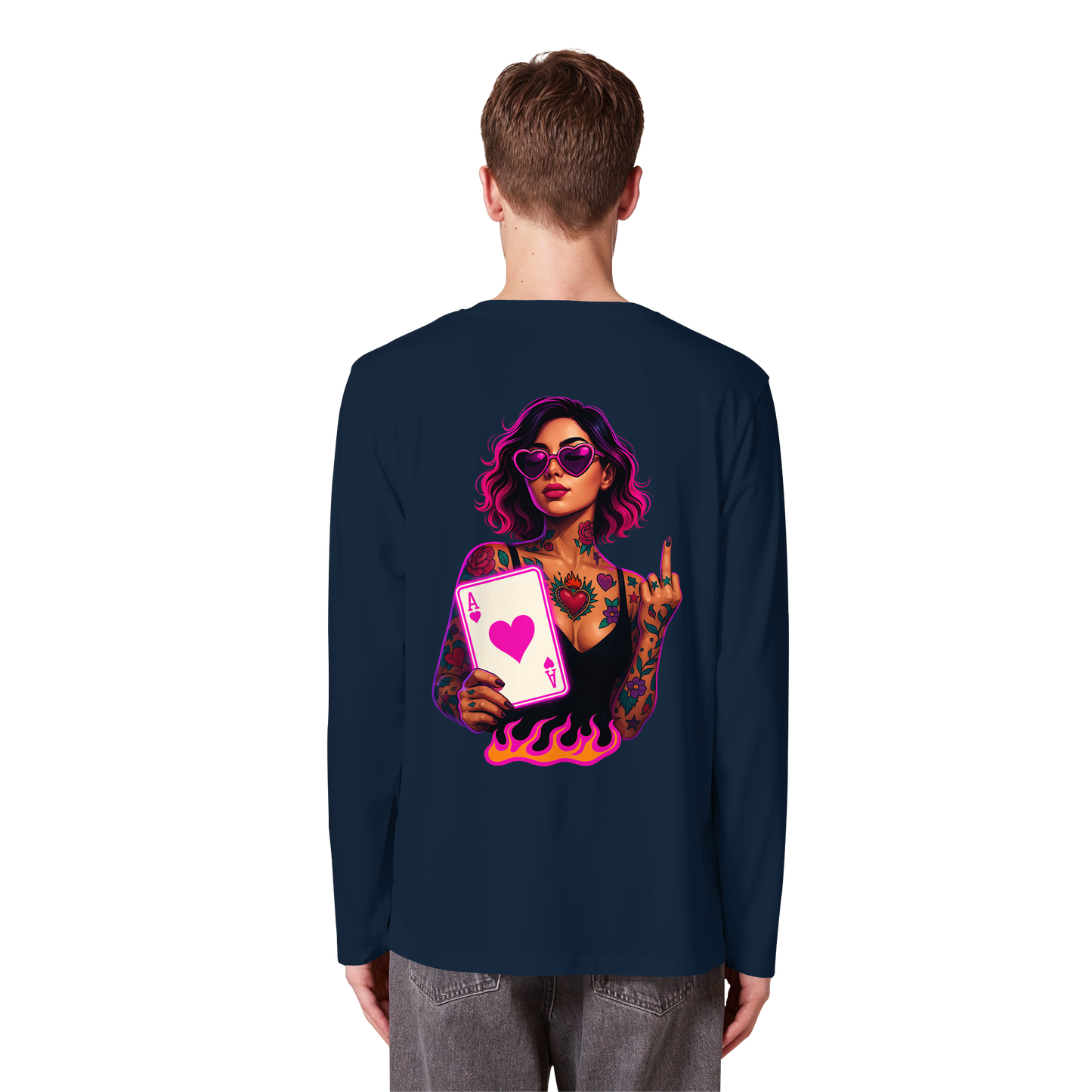 Queen of Hearts - Organic Longsleeve
