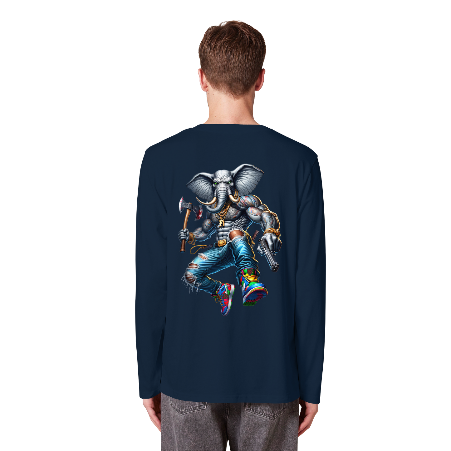 Elephant Warrior - Organic Longsleeve