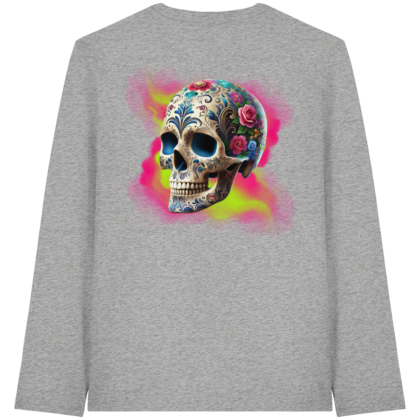 Floral Skull - Organic Longsleeve