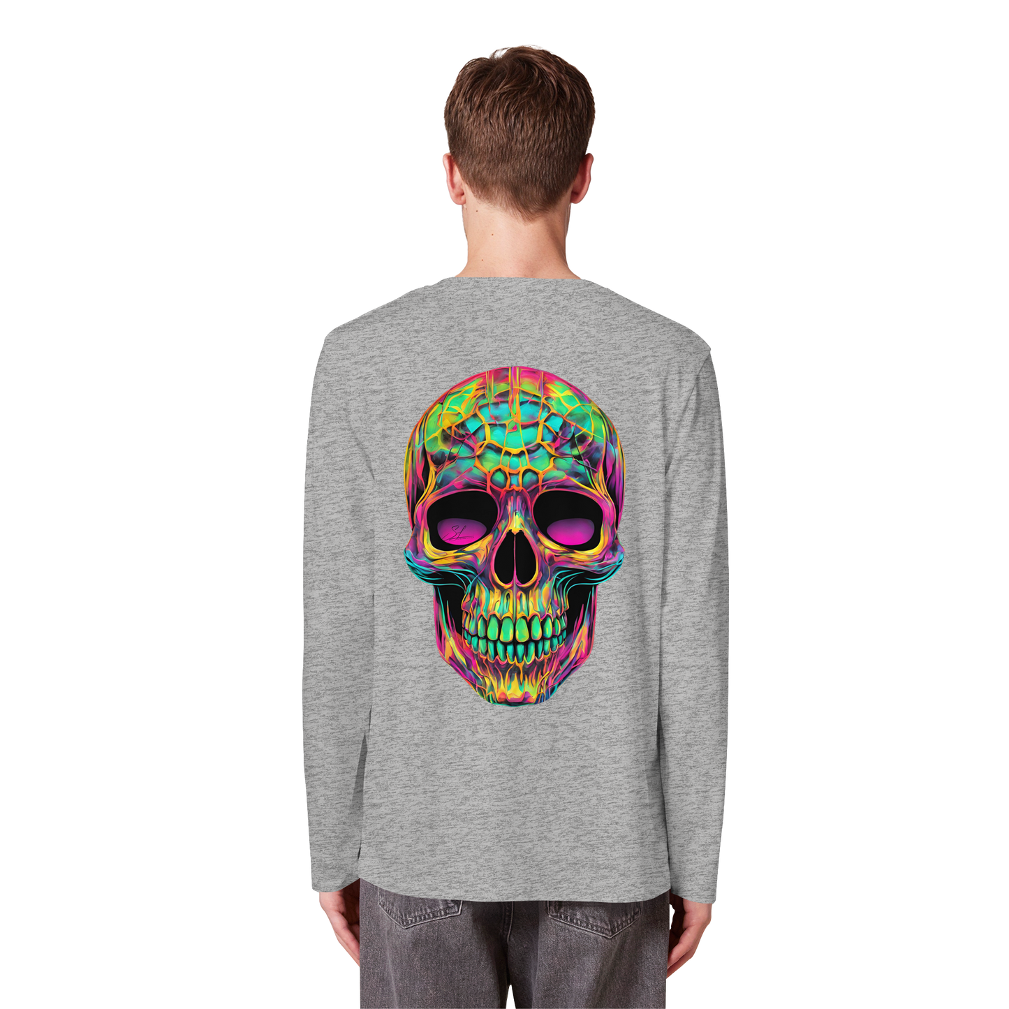 Psychedelic Skull - Organic Longsleeve