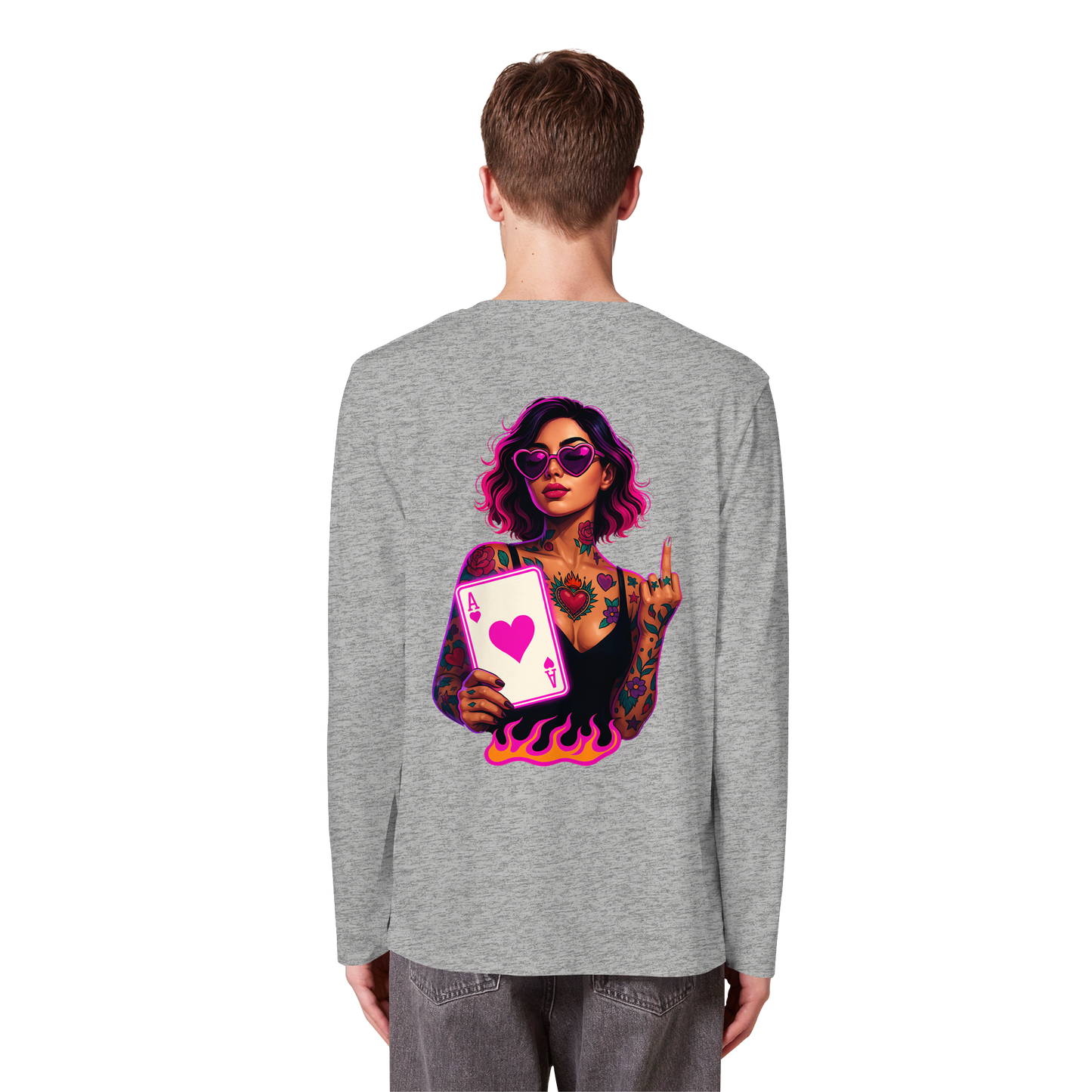 Queen of Hearts - Organic Longsleeve