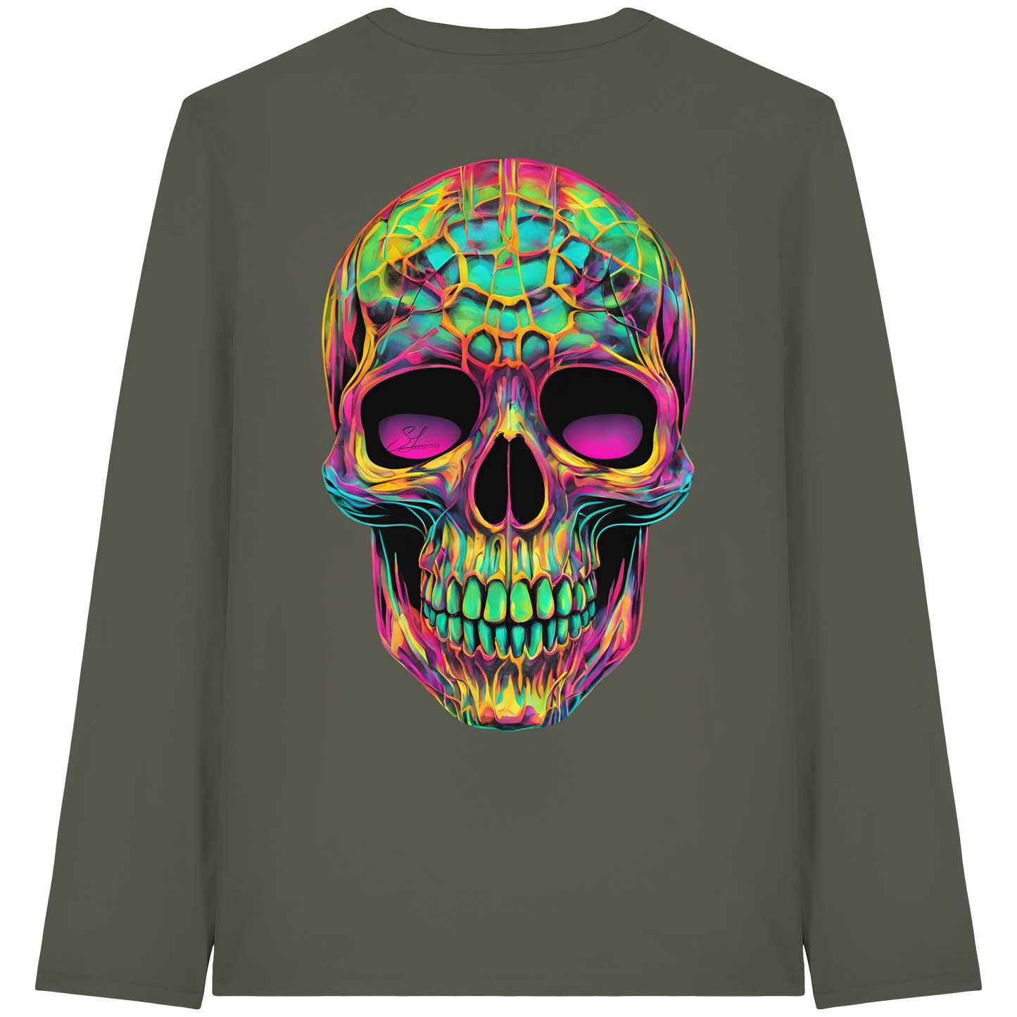 Psychedelic Skull - Organic Longsleeve