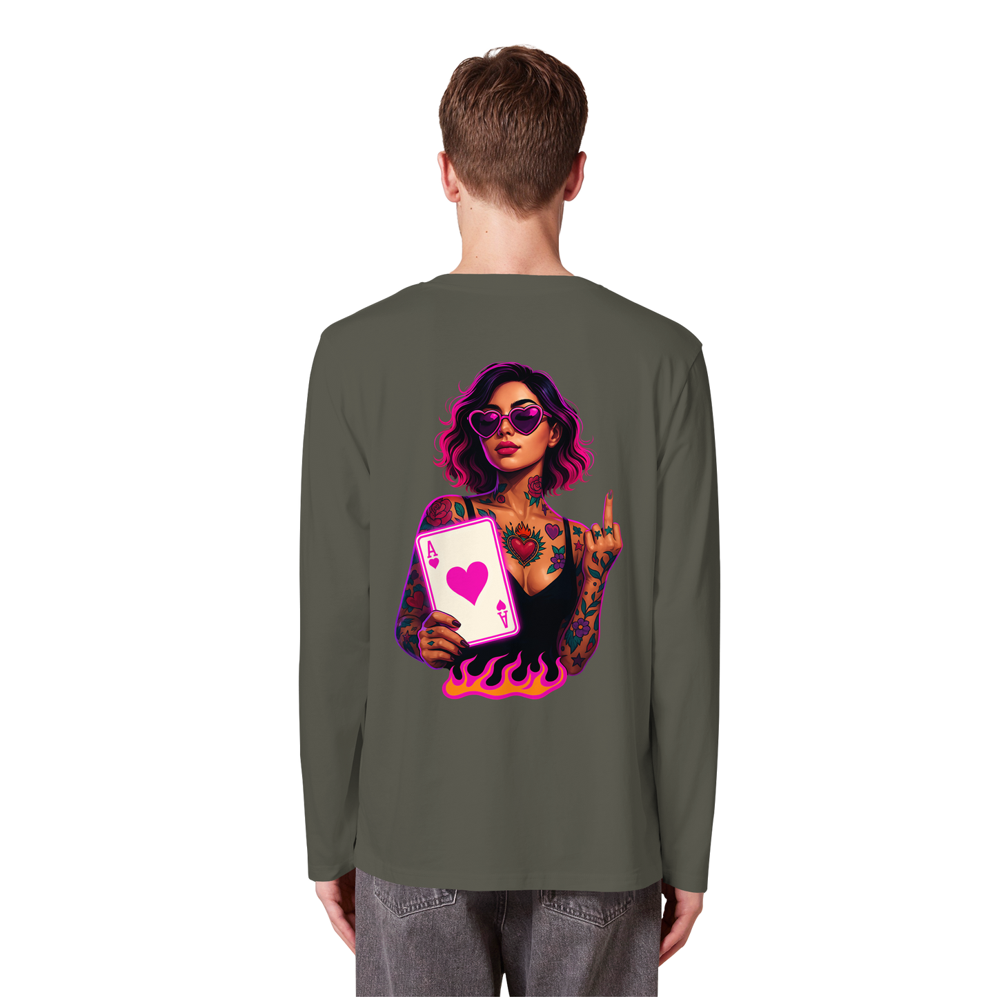 Queen of Hearts - Organic Longsleeve