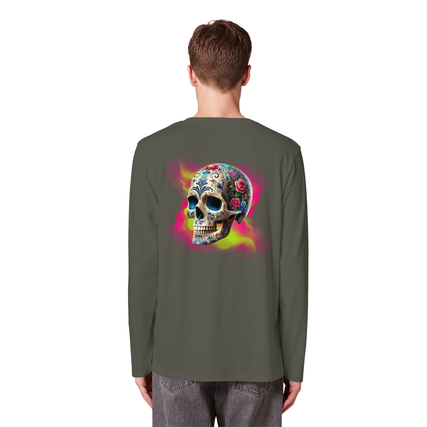 Floral Skull - Organic Longsleeve