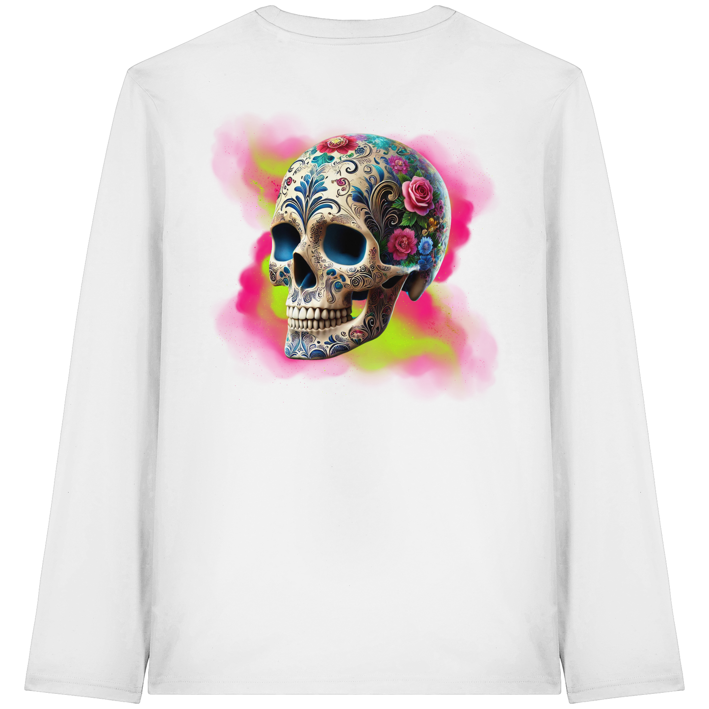 Floral Skull - Organic Longsleeve