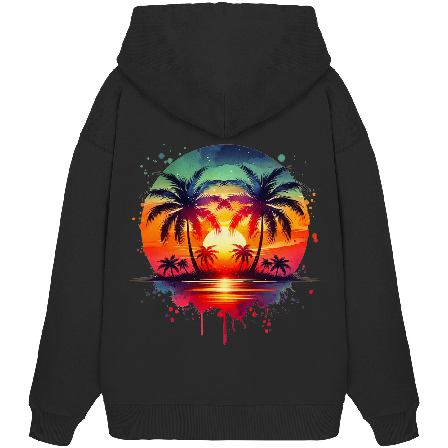 Tropical Sunset - Organic Oversize Hoodie