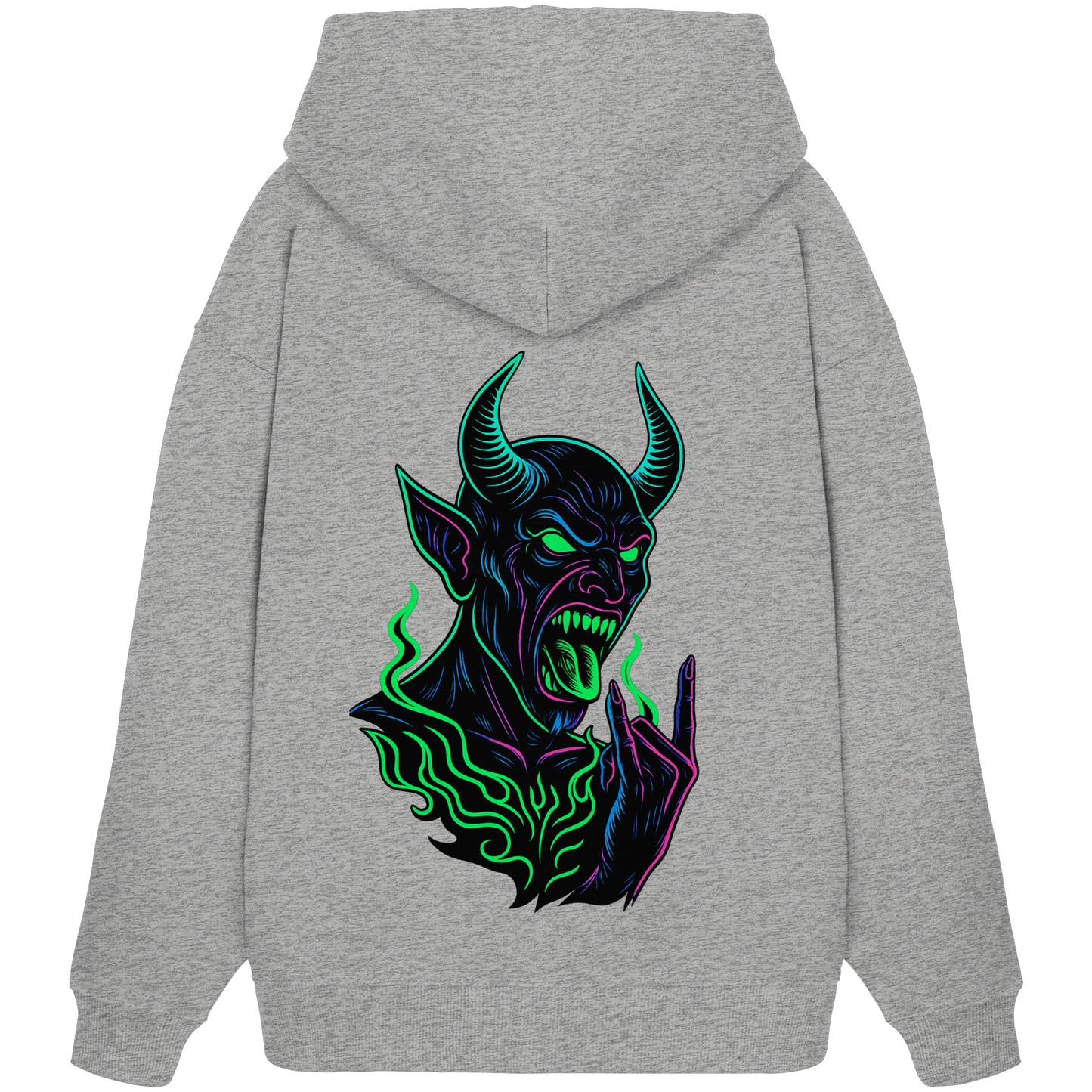 Neon Hellfire - Organic Oversize Hoodie