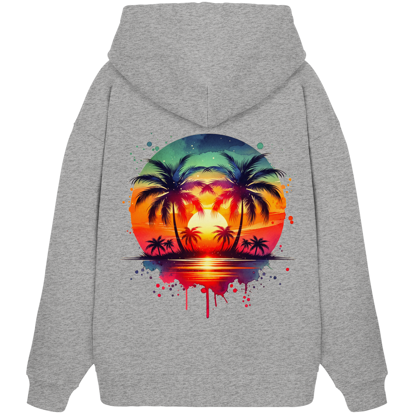 Tropical Sunset - Organic Oversize Hoodie